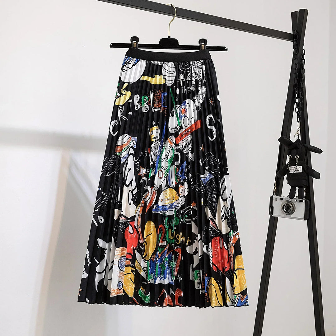 Mouse House Maxi Long Skirt