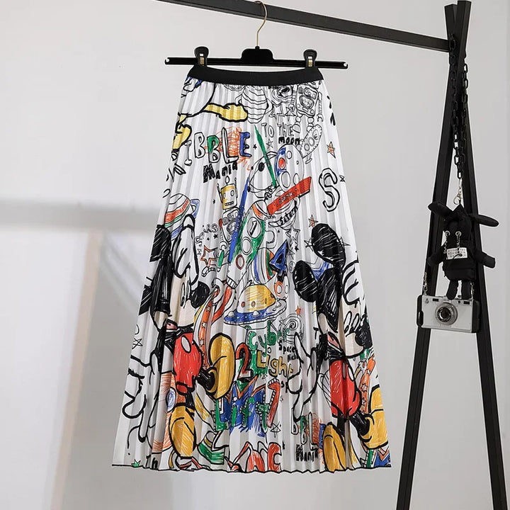Mouse House Maxi Long Skirt