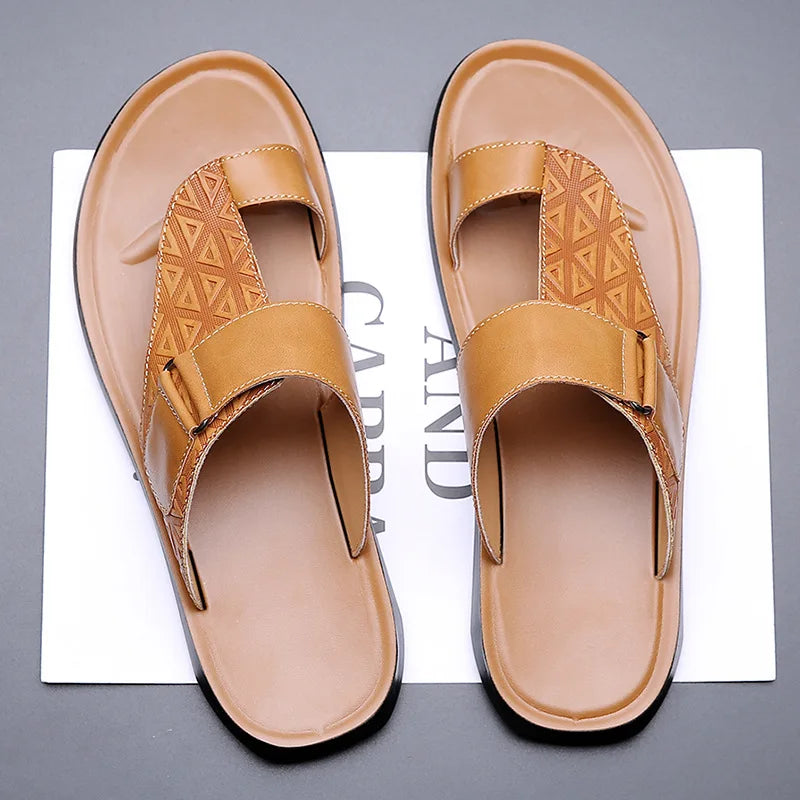 Darian – Classic Leather Sandals with Cushioned Sole