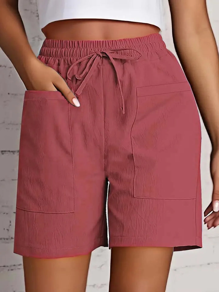 Mila | Relaxed Linen-Cotton Shorts