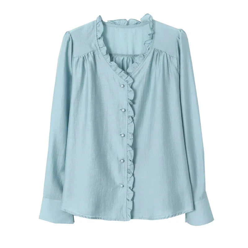 Élodie – Classic French Button-Up Blouse