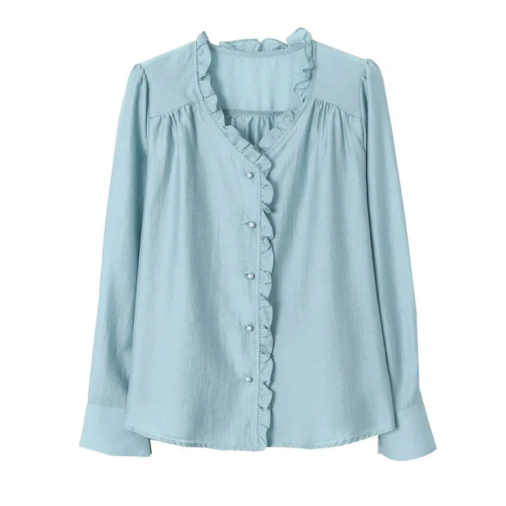 Élodie – Classic French Button-Up Blouse