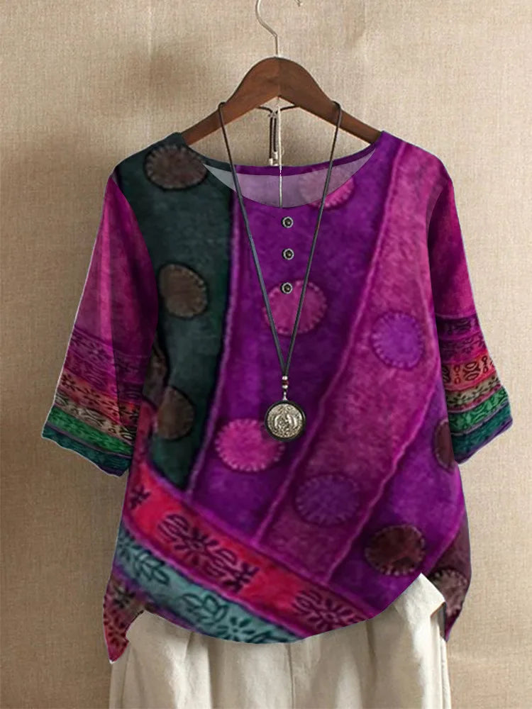 Valarie - Colorful bohemian top