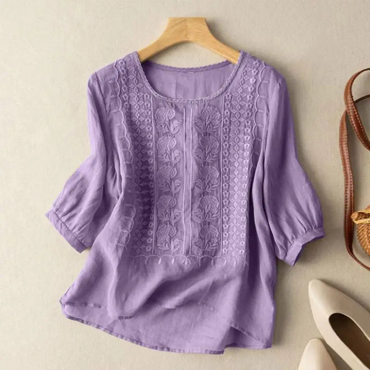 Florence™ - Embroidered Boho Blouse (Small Fit)