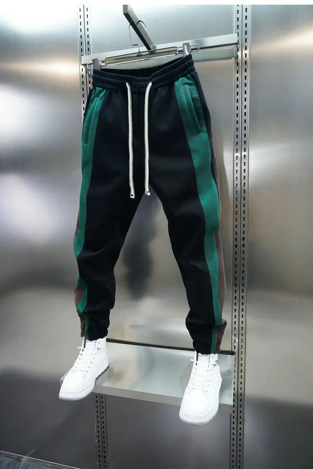 Trendy Contrast Stripe Trousers