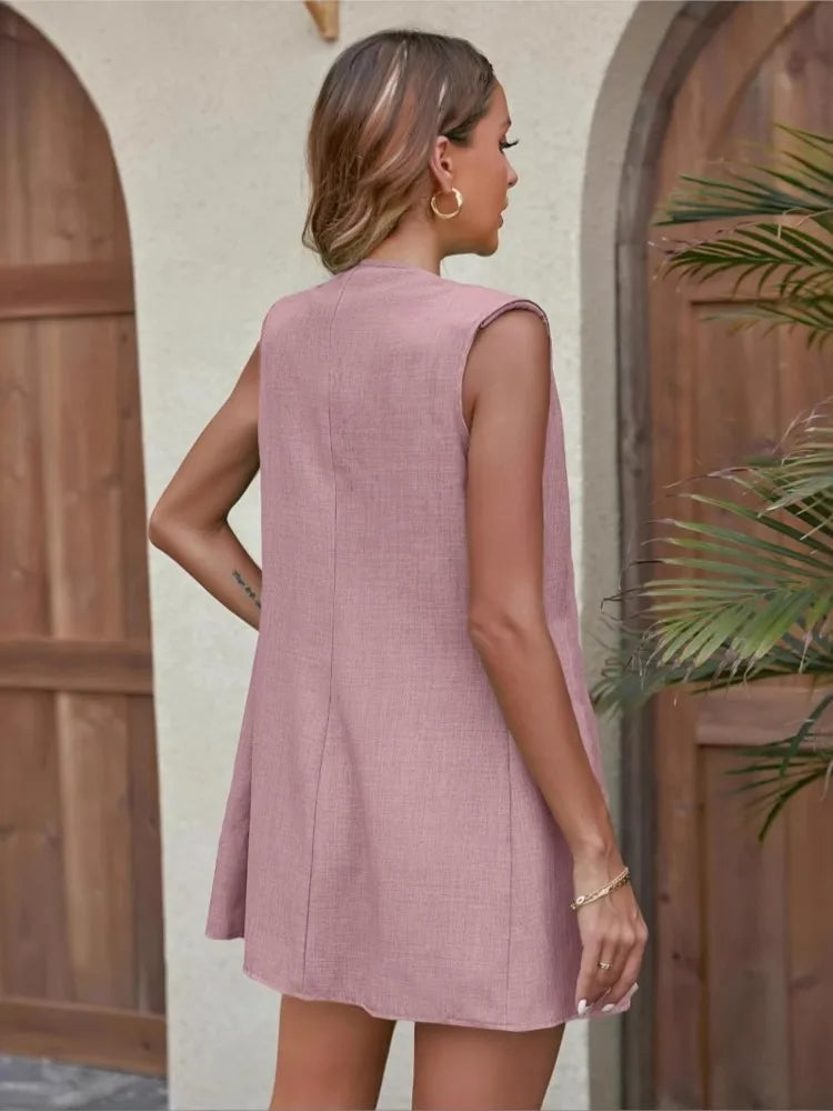 Avery™ - Elegant Vest and Shorts Set