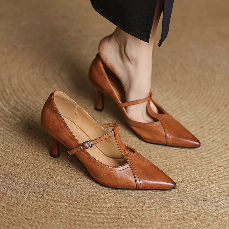 Avery™ - Premium Leather Heels
