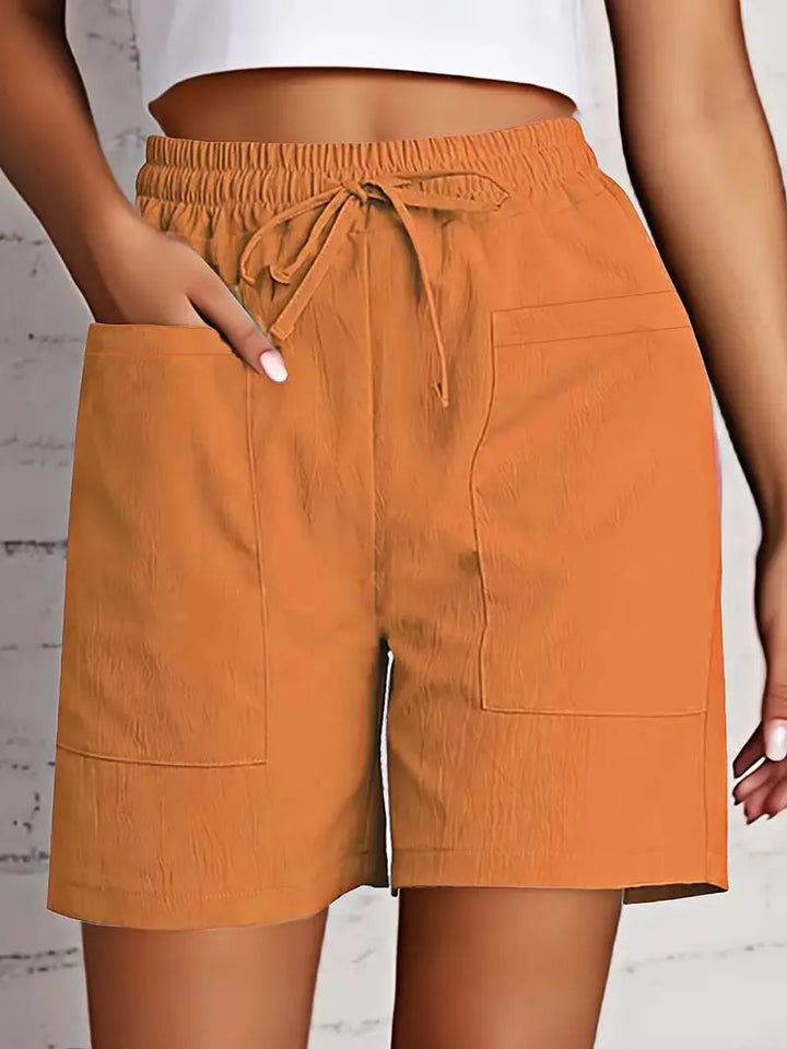 Mila | Relaxed Linen-Cotton Shorts