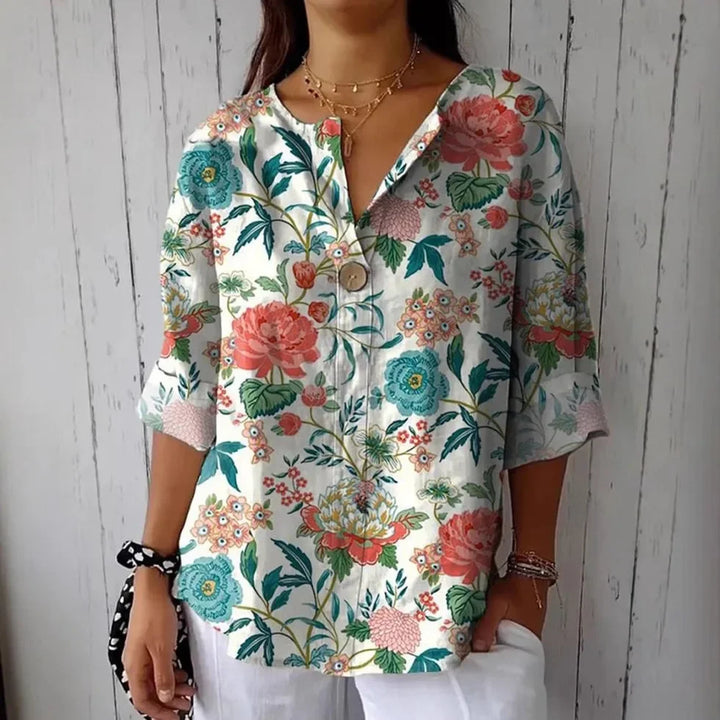 Sienna | Botanical Print Shirt
