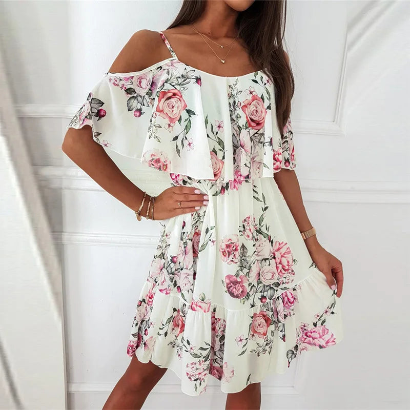 FLEURBELLE OFF-SHOULDER DRESS