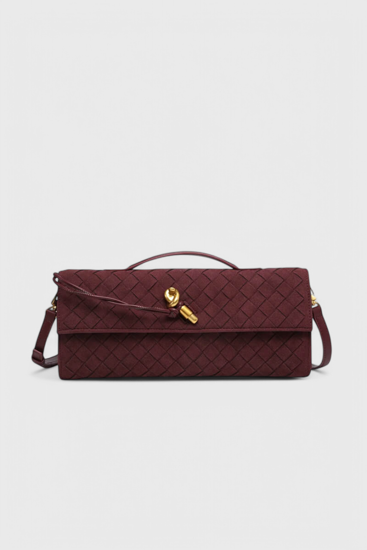 Melanie Classic Suede Shoulder Bag