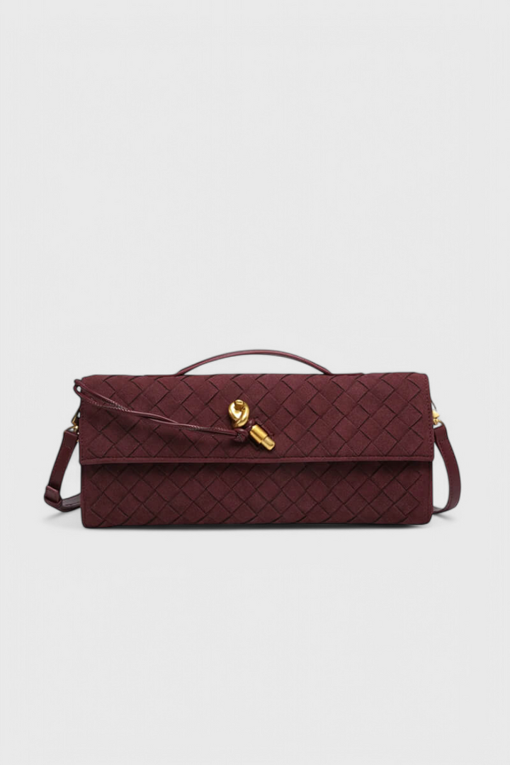 Melanie Classic Suede Shoulder Bag