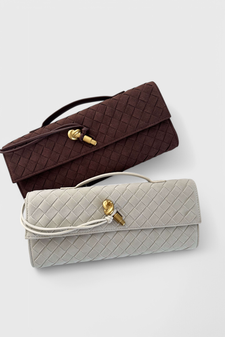 Melanie Classic Suede Shoulder Bag