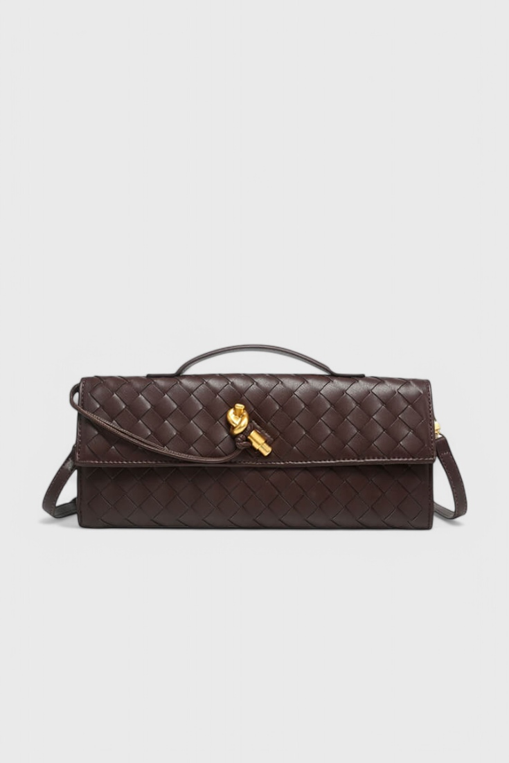 Melanie Clutch with Gold Knot Detail