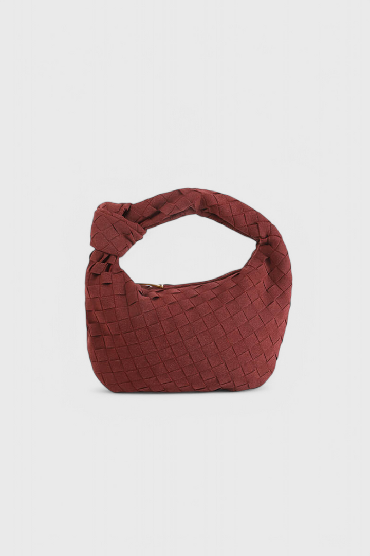 Remi Mini Woven Bag with Knot Detail