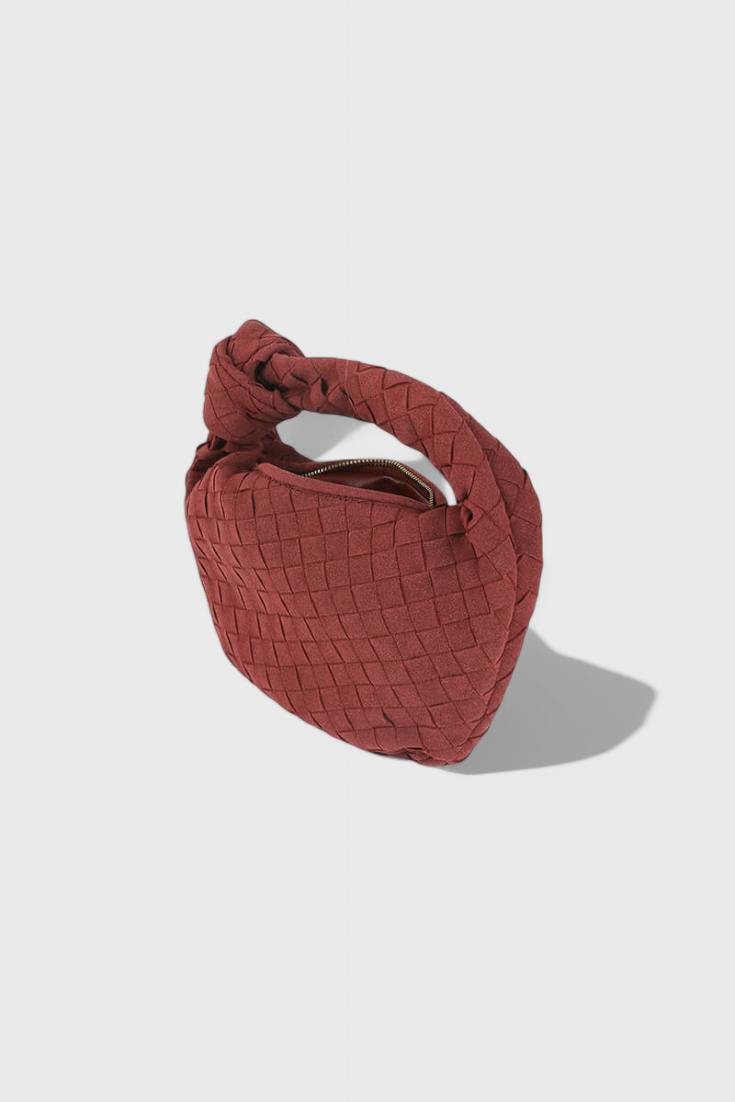 Remi Mini Woven Bag with Knot Detail
