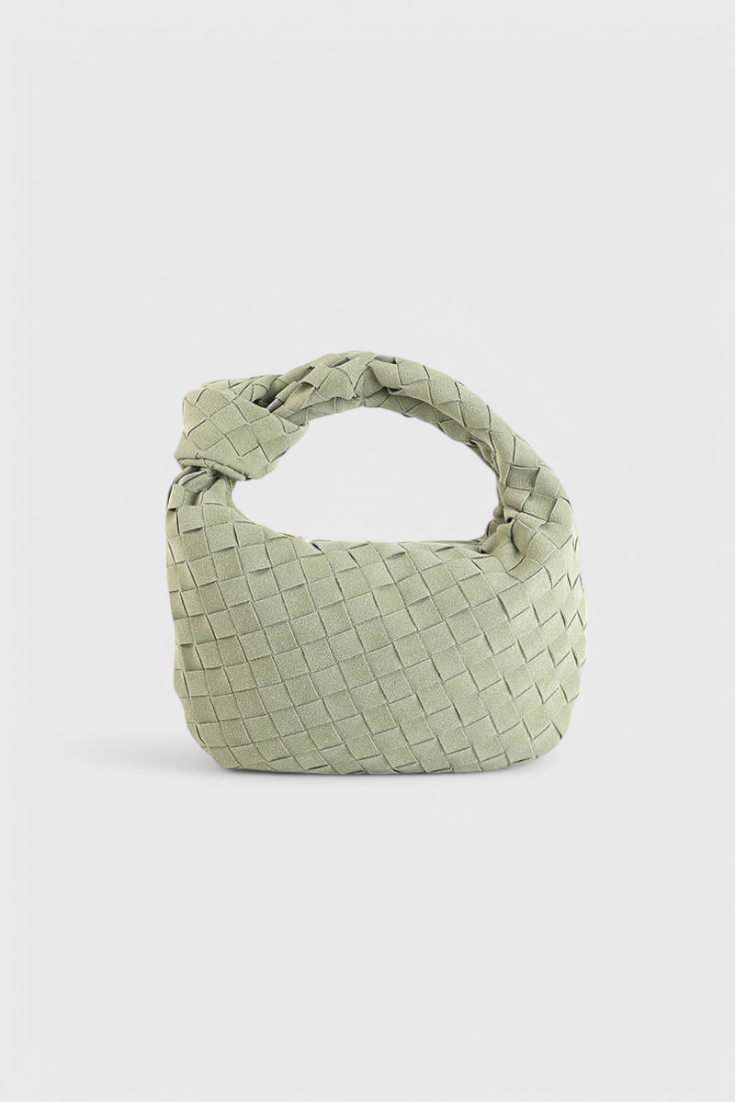 Remi Mini Woven Bag with Knot Detail