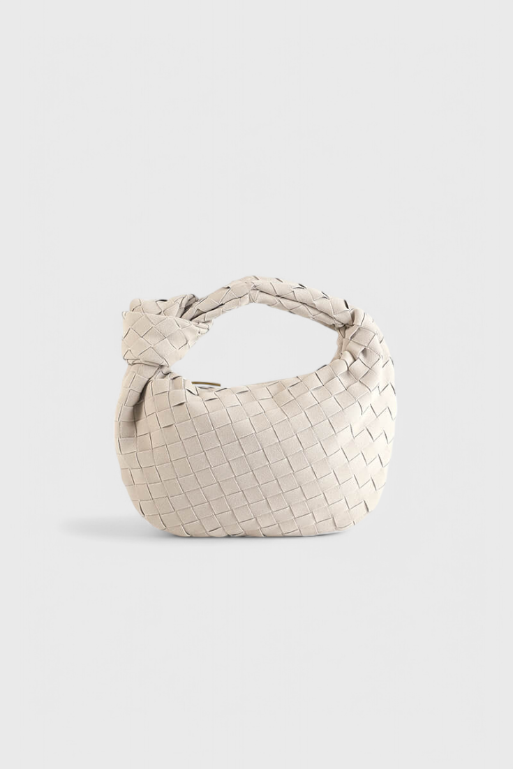 Remi Mini Woven Bag with Knot Detail