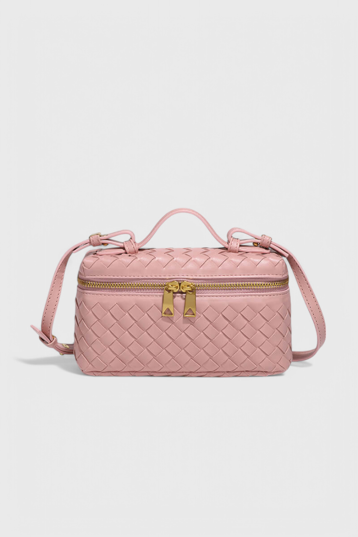 Milla Mini Woven Bag with Gold-Tone Accents