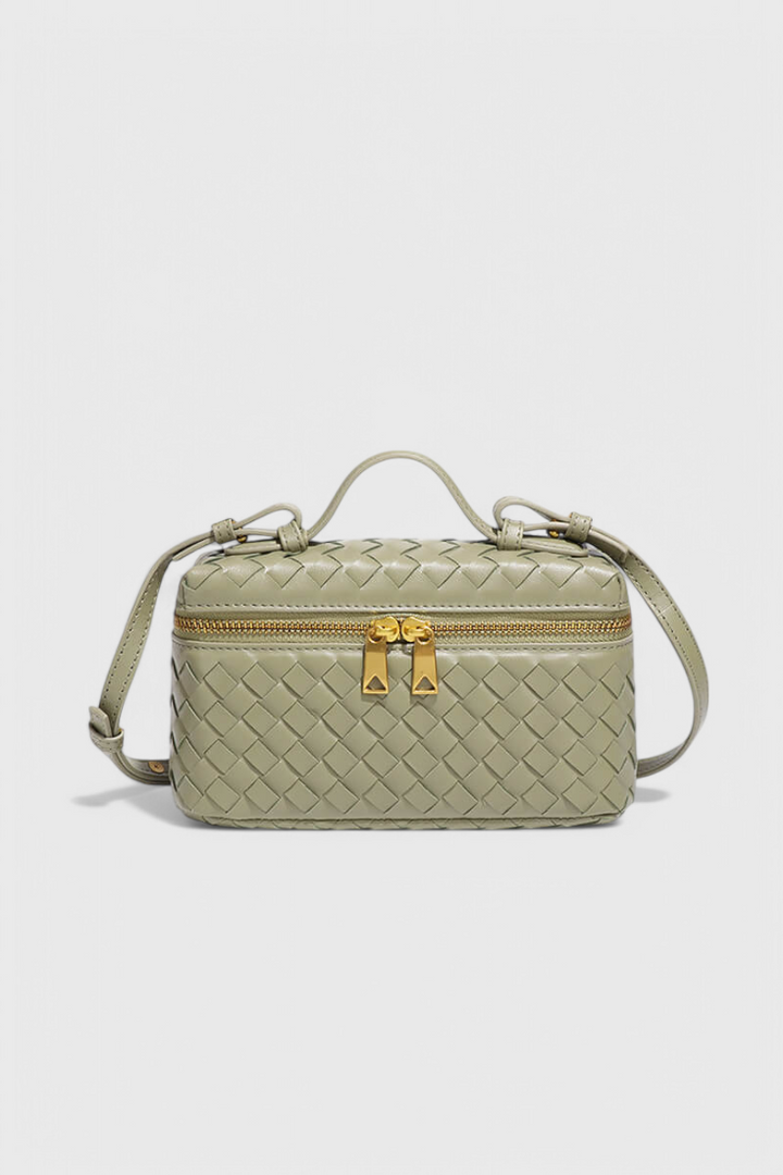 Milla Mini Woven Bag with Gold-Tone Accents