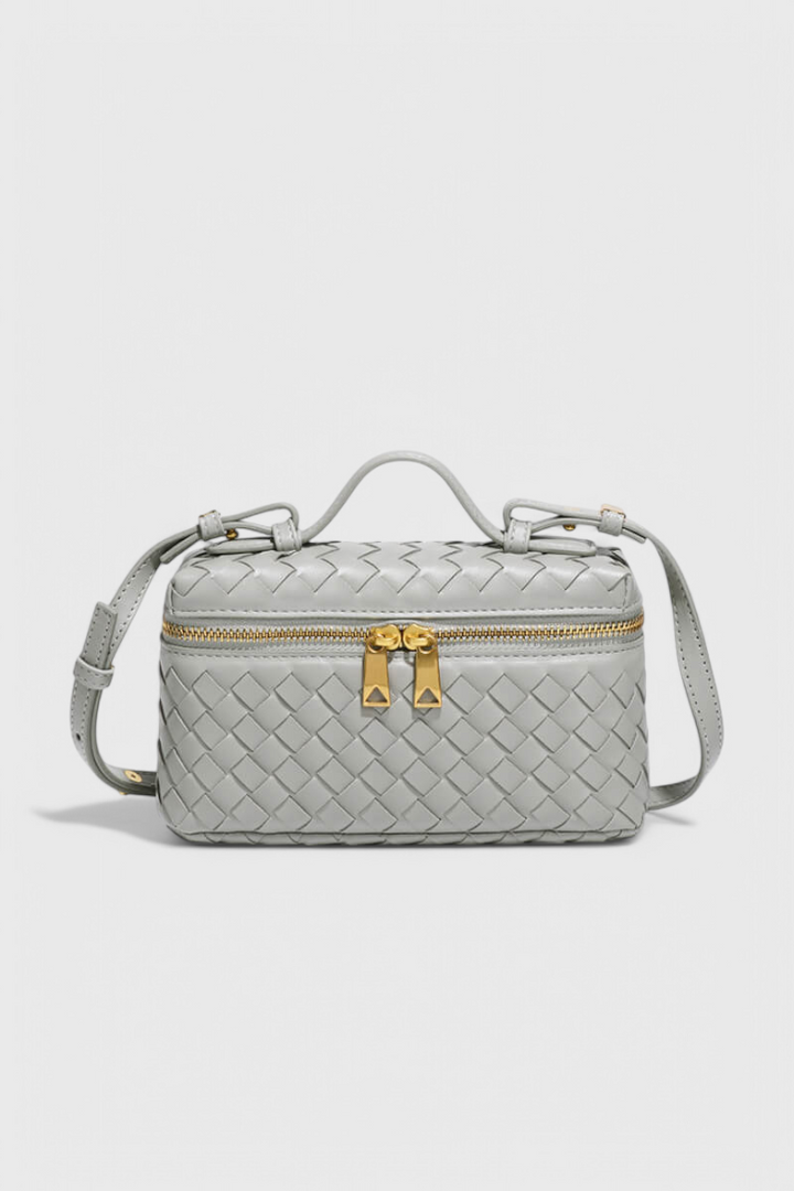 Milla Mini Woven Bag with Gold-Tone Accents