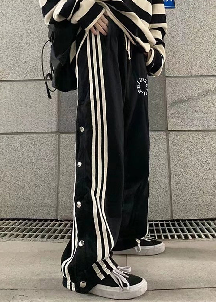 Felix - Stylish Pockets Striped Patchwork Men Pants