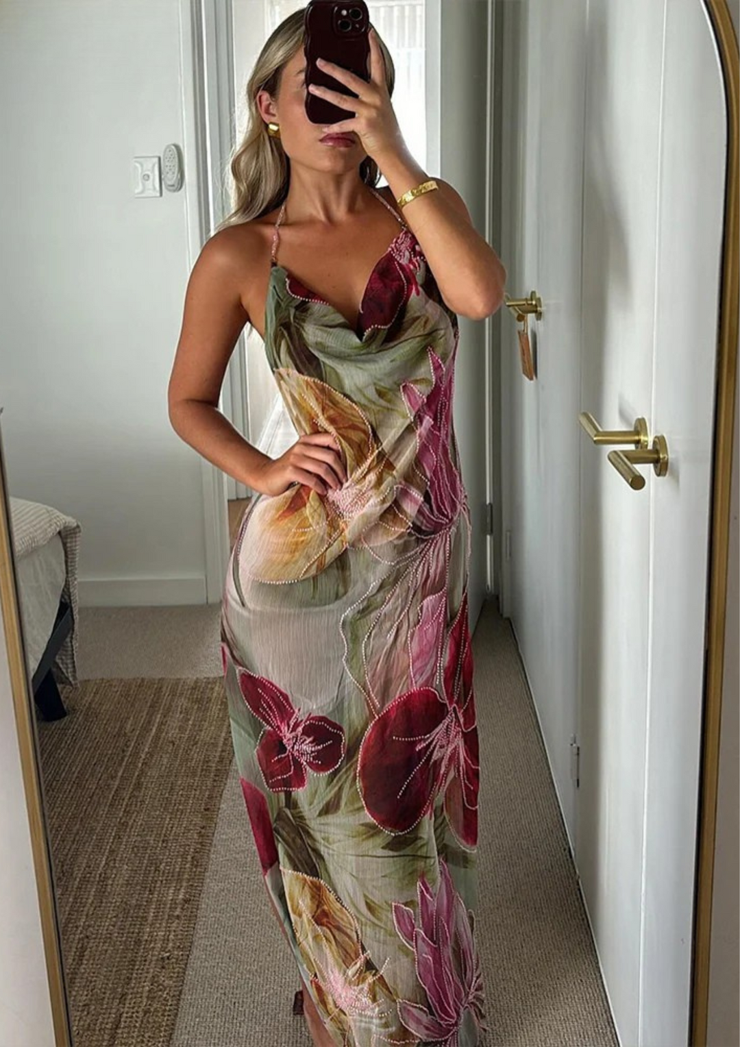 Leah - Women’s Chic Halter Backless Long Dress