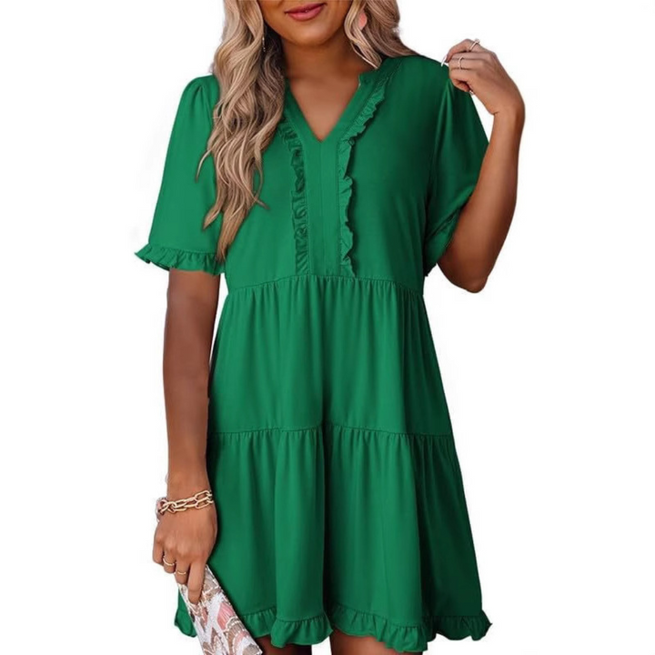 Amelia ™ - Casual V-Neck Mini Dress