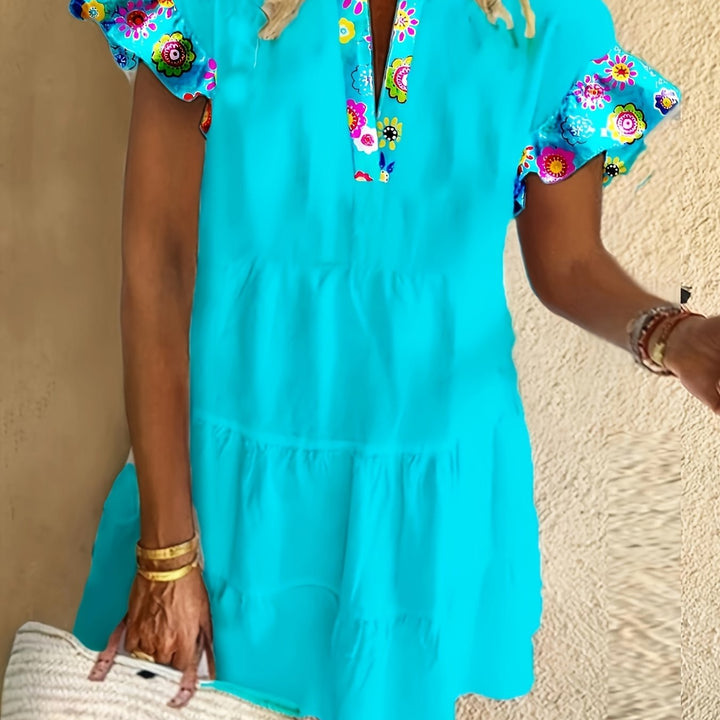 Dextra | Boho Chic Mini Dress