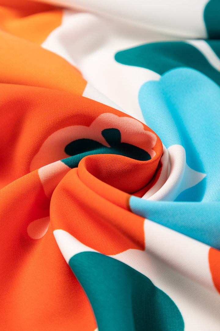 Floral Self Tied Straps Maxi Dresses