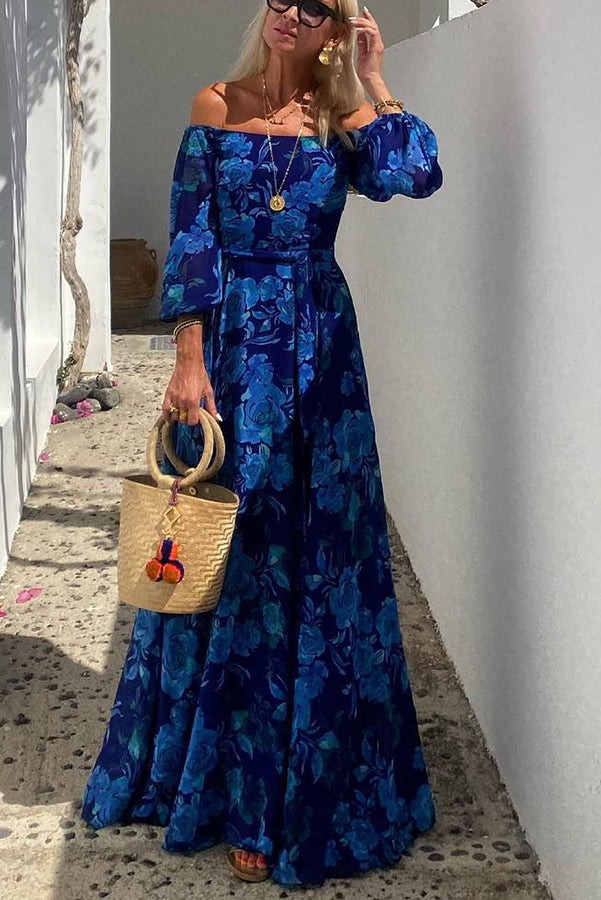 Aubrey™ - Floral Off-Shoulder Maxi Dress