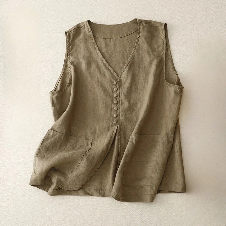 MOANCO LINEN VEST