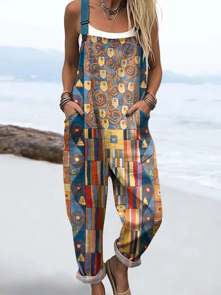 Freya - Abstract Geometric Pattern Art Print Dress, Tops and Jumpsuit