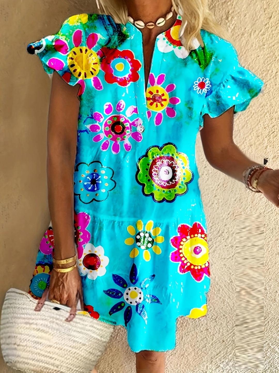 Yamina | Boho Chic Mini Dress