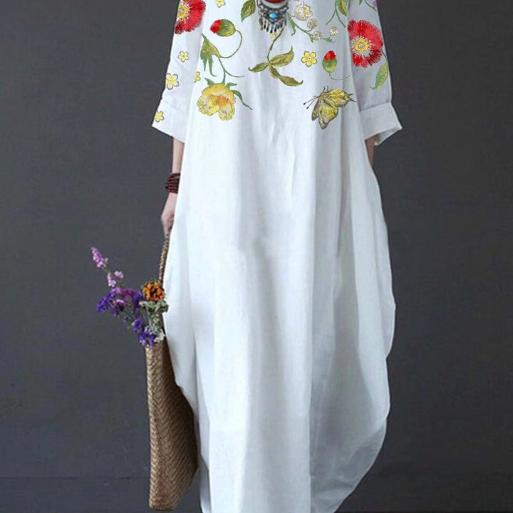 Jahra | Plus Size Floral Maxi Dress