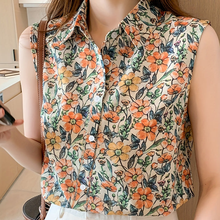Amelia™ – Elegant Floral Top