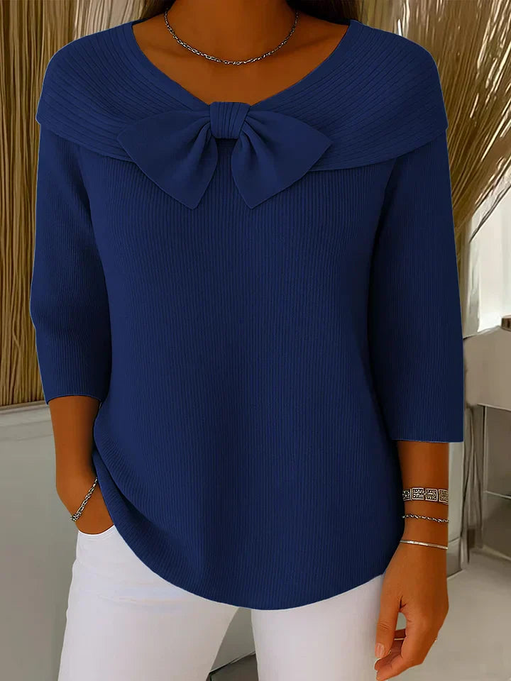Lirya | Elegant knit top with bow