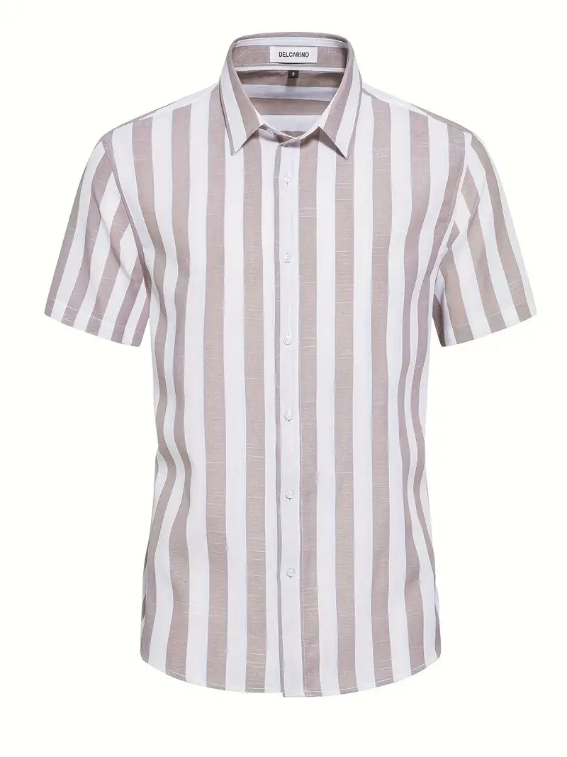 Liam™ - Casual Short Sleeve Striped Shirt