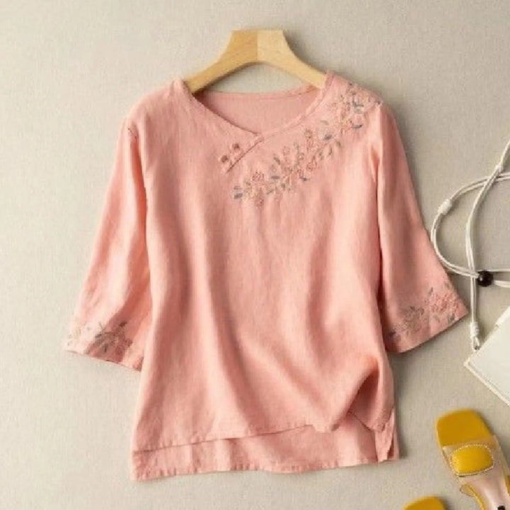 Ella™ - Breathable Linen Blouse