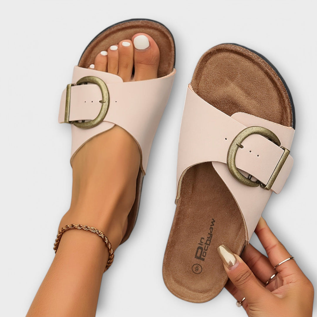 Margie – Everyday Buckled Cork Sandals