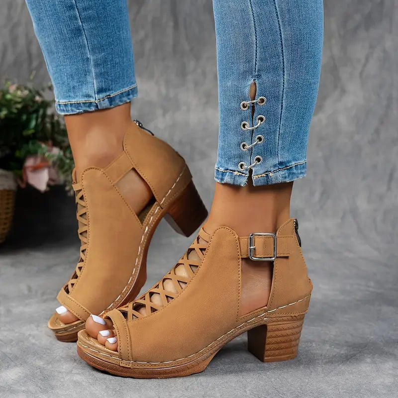 Aubrey™ - Elegant Wedge Sandals