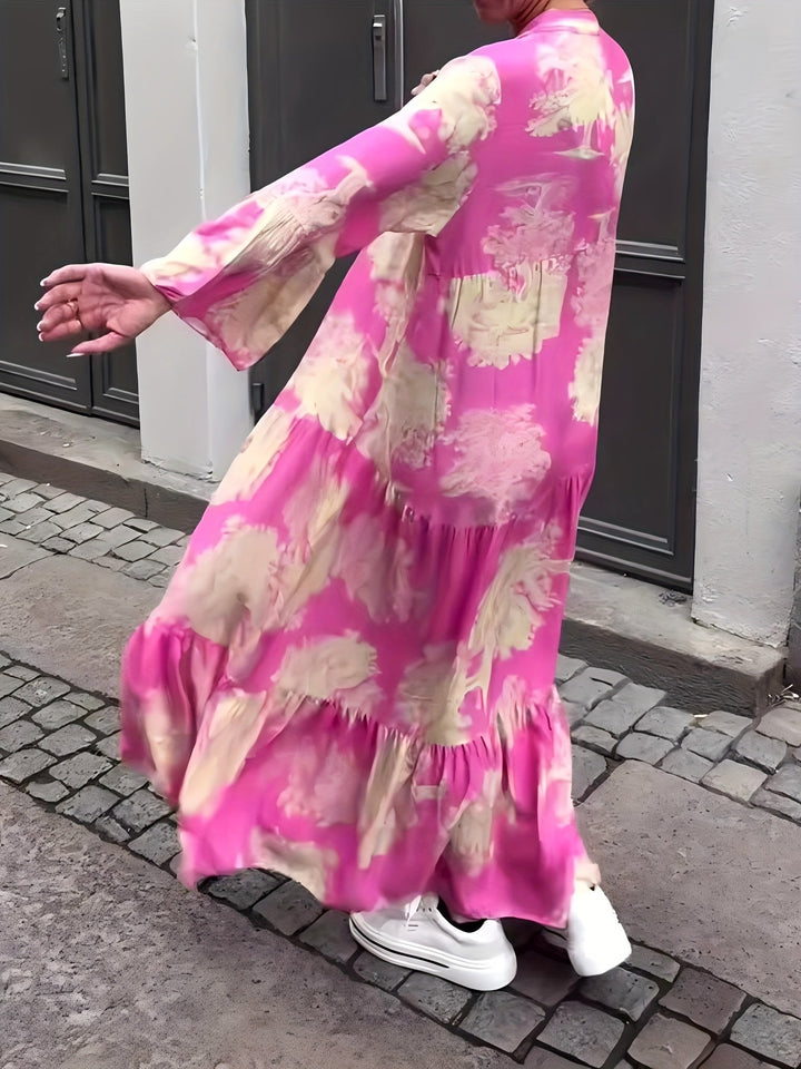 Hannah™ - Stylish Floral Print Casual Dress