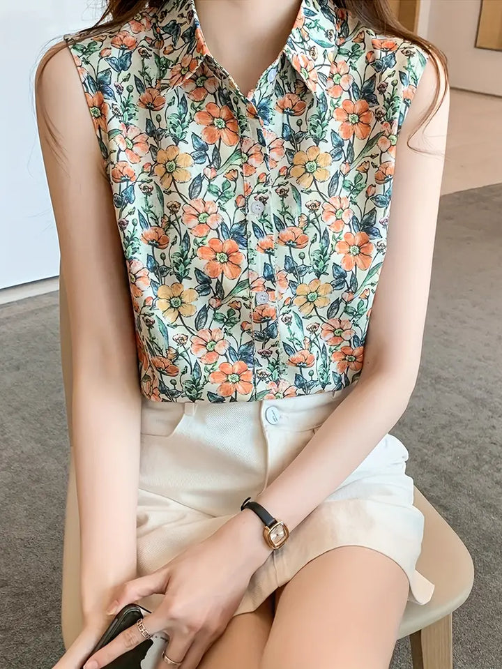 Amelia™ – Elegant Floral Top