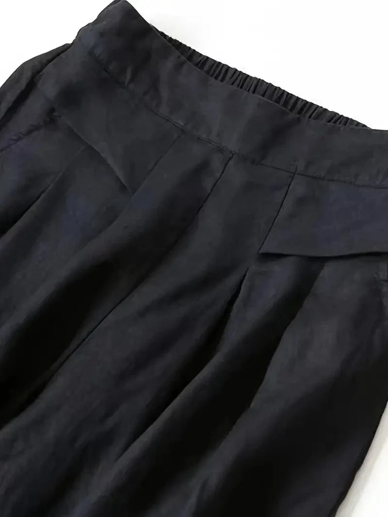 Anina Wide Leg Linen Pants