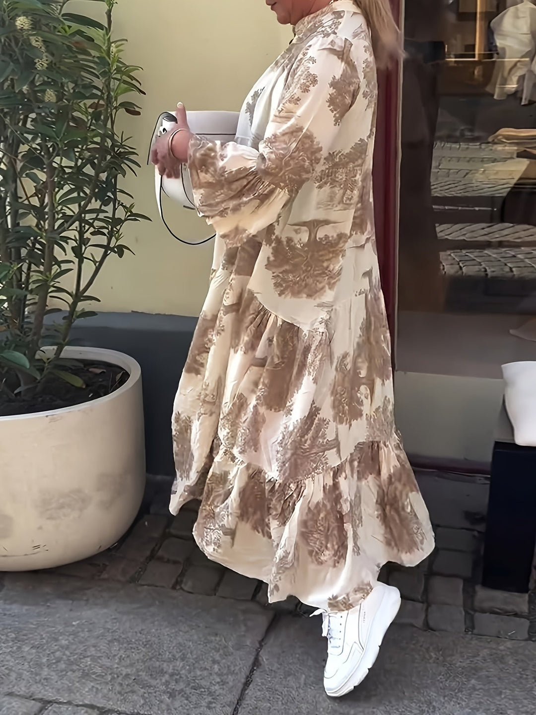 Hannah™ - Stylish Floral Print Casual Dress