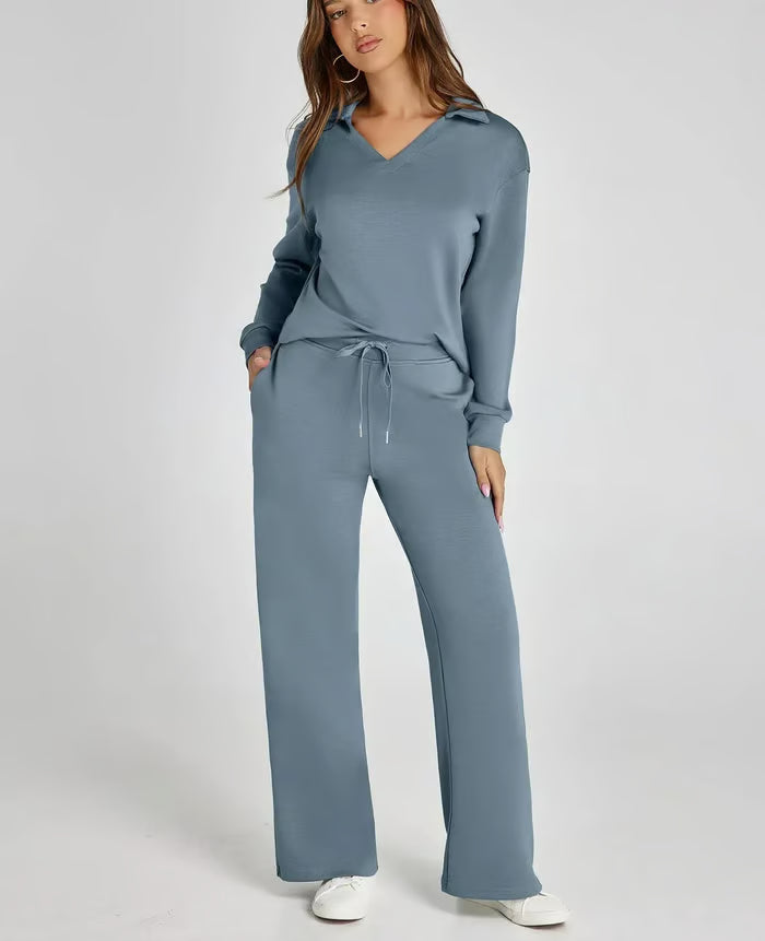 Abby  | Fall Transition 2-Piece Set - Breathable & Wrinkle Resistant