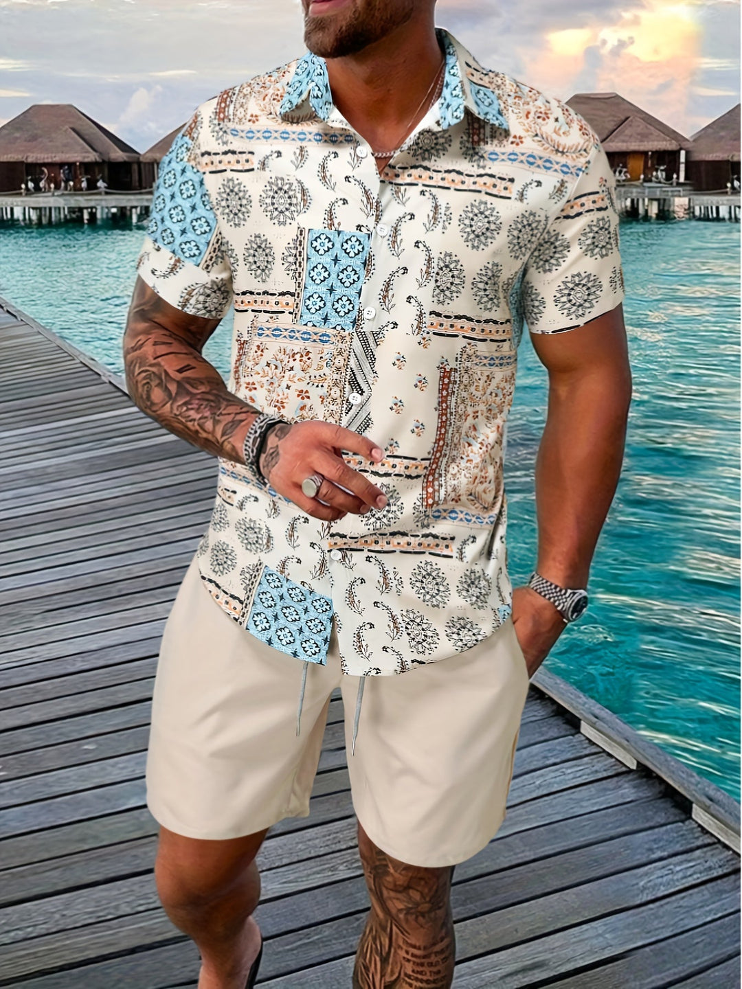 Elijah™ - Stylish Shirt and Shorts Set