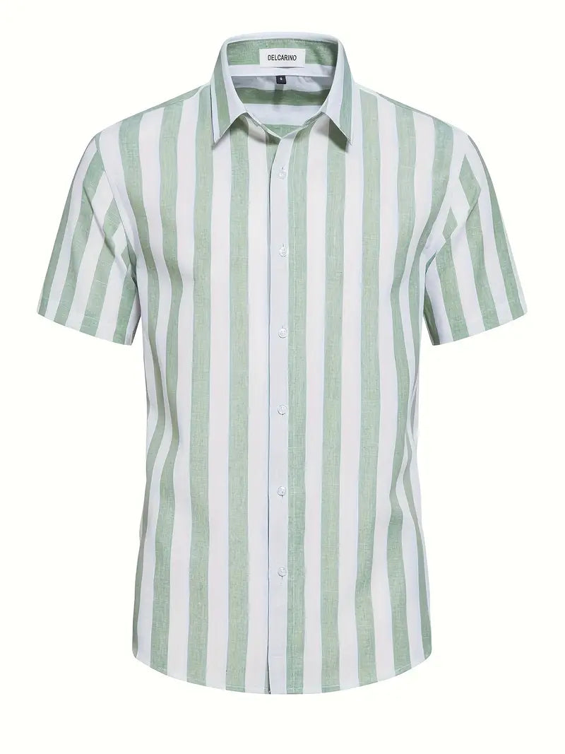 Liam™ - Casual Short Sleeve Striped Shirt