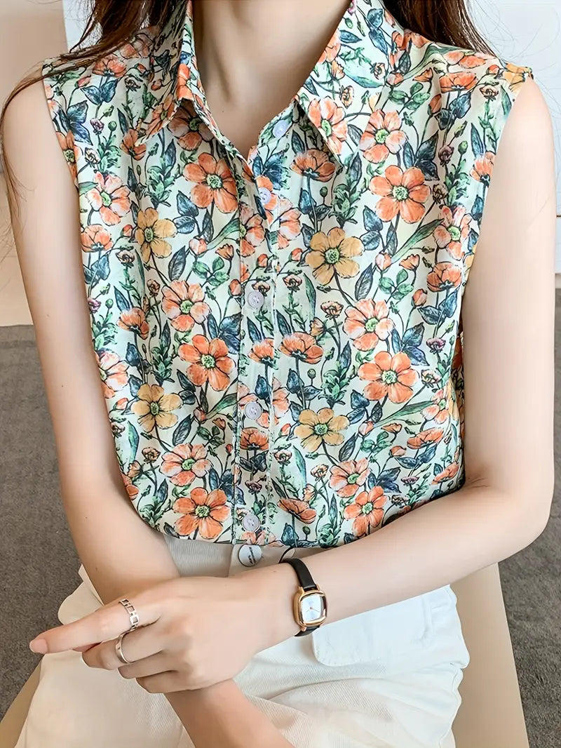 Amelia™ – Elegant Floral Top