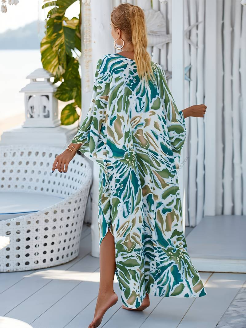 Nyxara - Tropical Resort Bamboo Maxi Dress